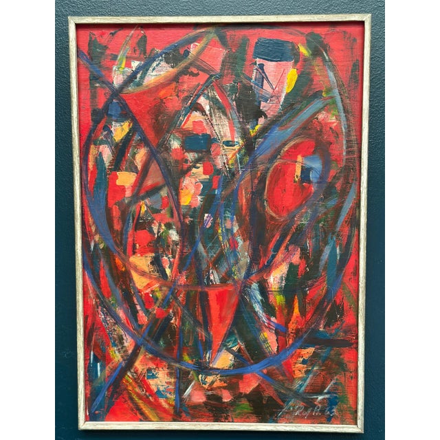 Rolf Andersson, Abstract Composition, 1950s, Oil on Plywood, Framed For Sale - Image 18 of 18