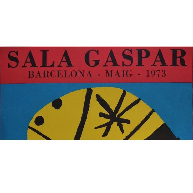 1970s Joan Miro, Sala Gaspar, Barcelona, 1973, Lithograph, Framed For Sale - Image 5 of 8
