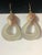 1980s Frosted Lucite Door Knocker Earrings, a Pair For Sale - Image 4 of 5