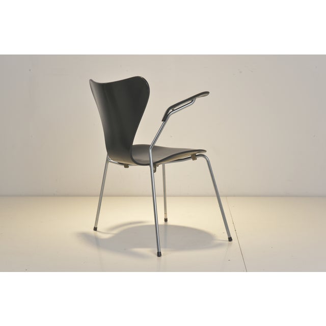 1950s Armchair 3207 Arne Jacobsen for Fritz Hansen, Denmark, 1955 For Sale - Image 5 of 10