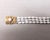 Vintage 1960s Signed Napier Goldtone & White Beaded Asian Influenced Bracelet For Sale - Image 13 of 13
