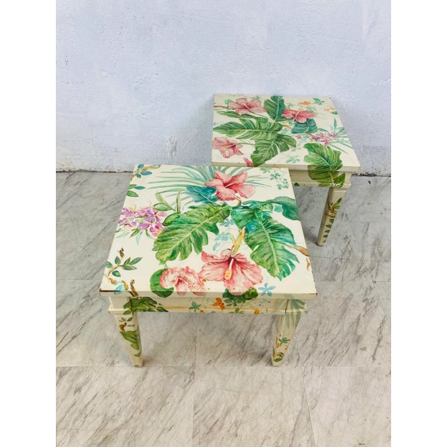 Make your room happy with all of this color! Great palette to use as your inspiration, these charming tables are hand...