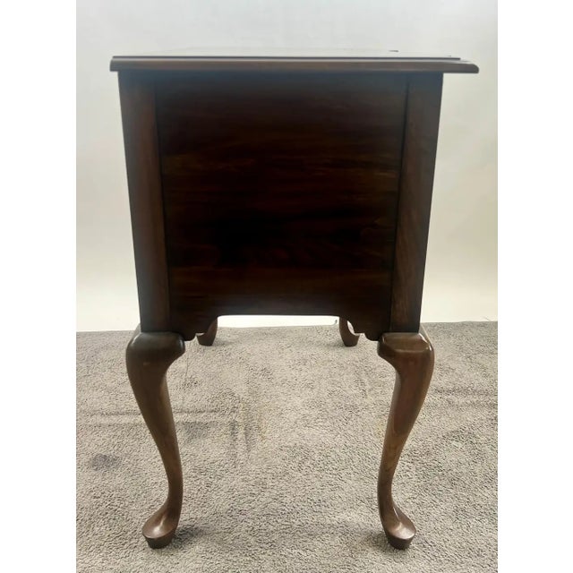 Wood Vintage Pennsylvania House Queen Anne Style 2-Drawer Table or Low-Boy Chest For Sale - Image 7 of 14