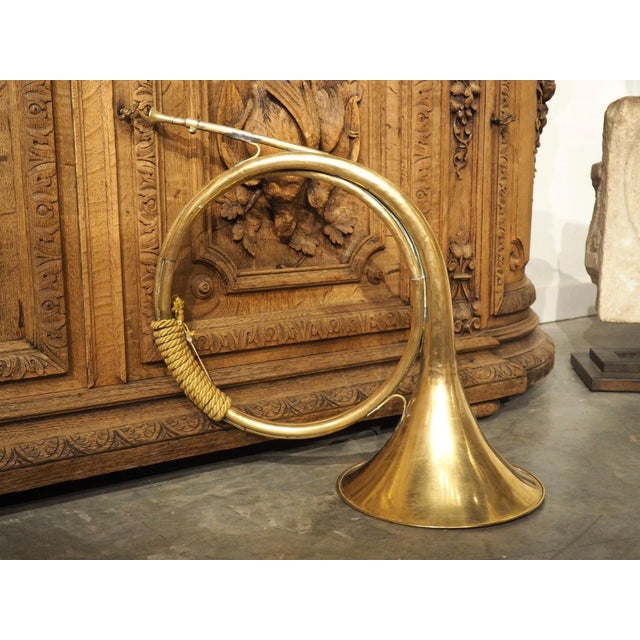 Antique French Brass Hunting Horn, “Le Cor De Chasse”, Early 1900s For Sale In Dallas - Image 6 of 11