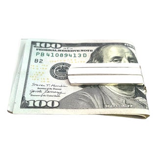 1990s Tiffany & Co Estate Money Clip Sterling Silver For Sale