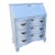 Painted White Serpentine Secretary Desk 6331 For Sale