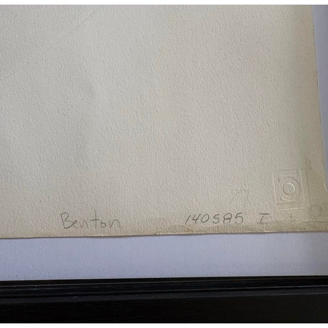Fletcher Benton 1972 Pop Art Geometric Serigraph on Paper For Sale - Image 4 of 5