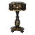 Pedestal Box on Stand Table With Gold Details For Sale