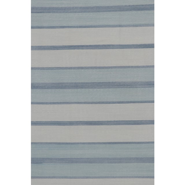 Textile Oversized Contemporary Striped Cotton Dhurrie Rug by Rug & Kilim, India For Sale - Image 7 of 10
