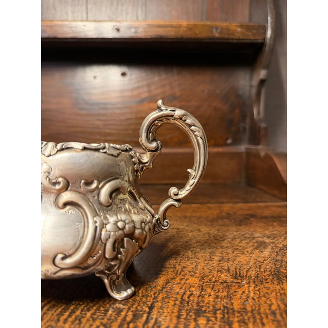 Mid 19th Century Mid 19th Century English Victorian Sterling Silver Tea & Coffee Service, Louis XV Pattern For Sale - Image 5 of 11