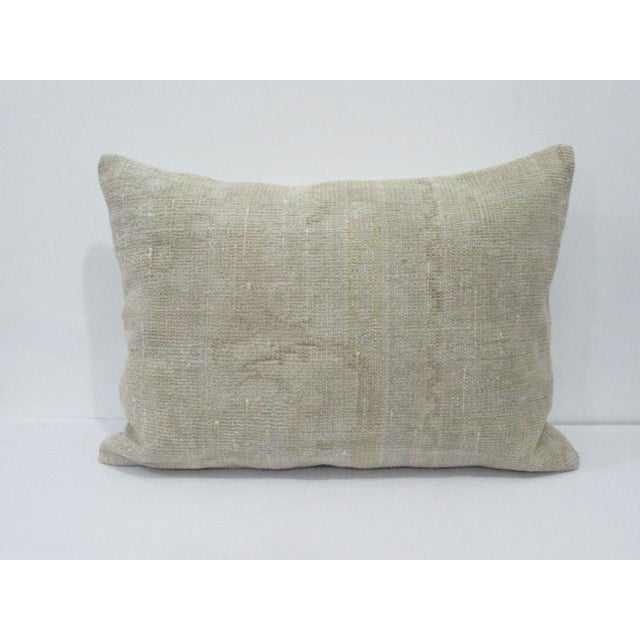 Faded Ivory Pillow For Sale - Image 4 of 4