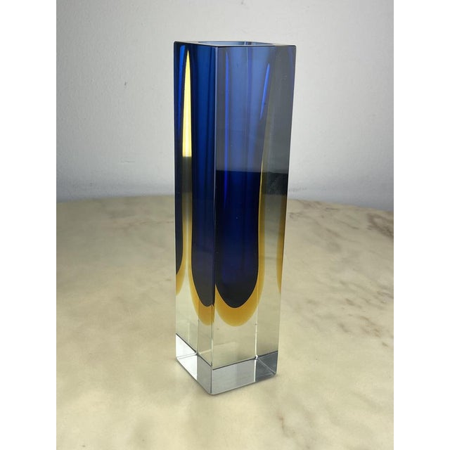 Sommerso Murano Glass Vase, Italy, 1970s For Sale - Image 13 of 14