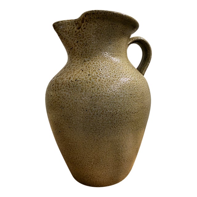 Late 20th Century c.p. Craven North Carolina Studio Pottery Vase - Hand Thrown Folk Pottery, Warm Honey Glaze For Sale