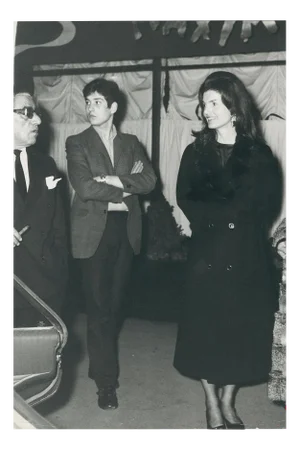Ari and Jackie Onassis, Paris, Black and White Photograph, 1970s