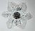 Vintage White & Clear Murano Flush Mount or Wall Sconce For Sale - Image 10 of 10