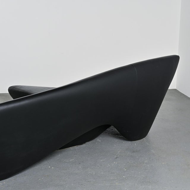 Animal Skin Moon System Black Leather Sofa by Zaha Hadid for B&B Italia, 2007 For Sale - Image 7 of 16