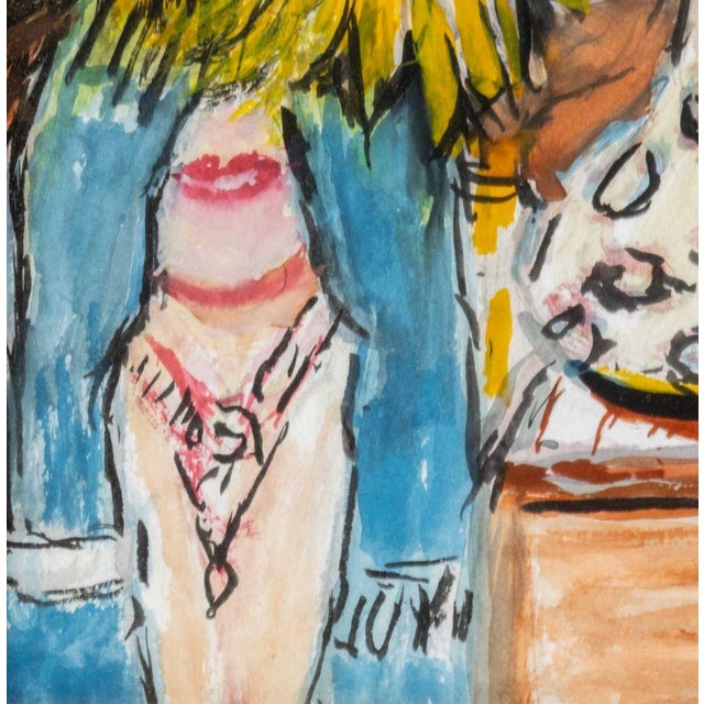 Lorna Marsh Floral Still Life Watercolor, 2011 For Sale - Image 4 of 9