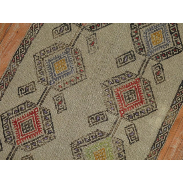 Mid 20th Century Vintage Jajim Flatweave Long Runner - 1'10" x 15'10" For Sale - Image 5 of 9