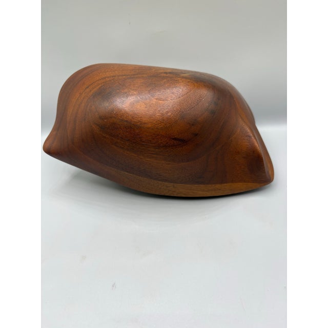 Wood Mid 20th Century Biomorphic Wood Handheld Sculpture With Rattle After James Prestini For Sale - Image 7 of 9