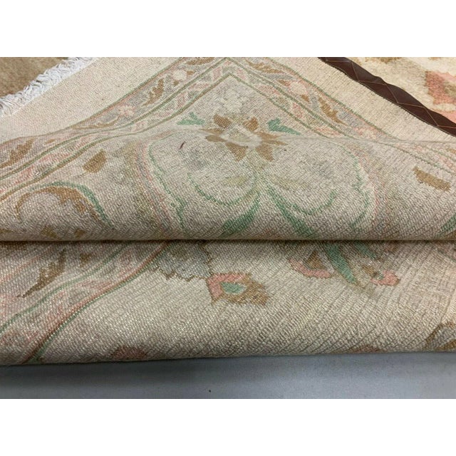 Vintage Sultanabad Handmade Wool Chobi Rug For Sale - Image 9 of 10