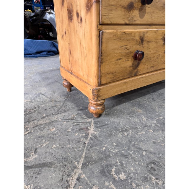 English 19th Century English Pine Chest of Drawers For Sale - Image 3 of 12