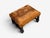 Baroque, Small Footstool, Leather, Turned Walnut, 19th C. For Sale - Image 10 of 12