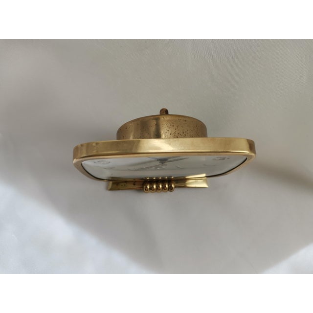 Mid 20th Century Mechanical Mid-Century Jaz Old French Vintage Wind-Up Alarm Clock For Sale - Image 5 of 8