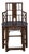 Vintage Brown Lattice Work Hexagonal Narrow Accent Armchair For Sale
