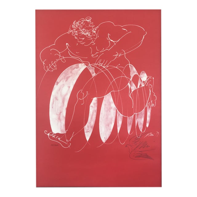 Hans Erni, The Runner, 1979, Lithograph For Sale