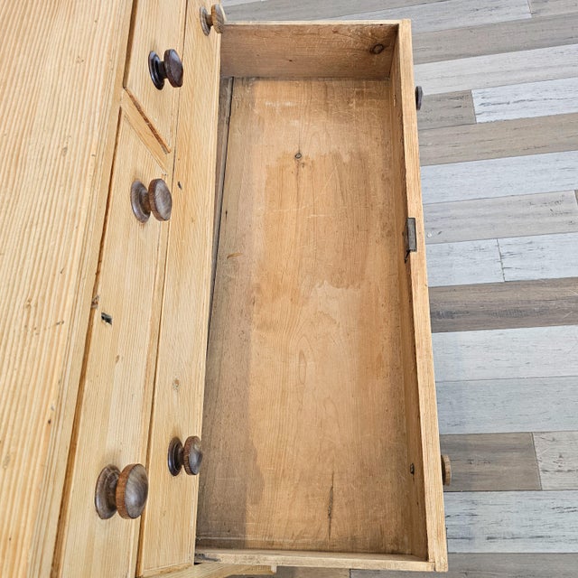 Antique English Pine Chest of Drawers / Dresser - Circa 1870 For Sale - Image 15 of 17