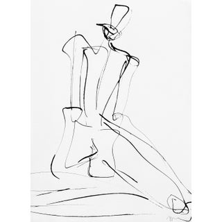 Abstract Inky Colette Figure Study I For Sale