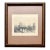 Antique 1887 Original Framed Ernest George “Ancient Bridge & City Wall” Copper Plate Etching For Sale