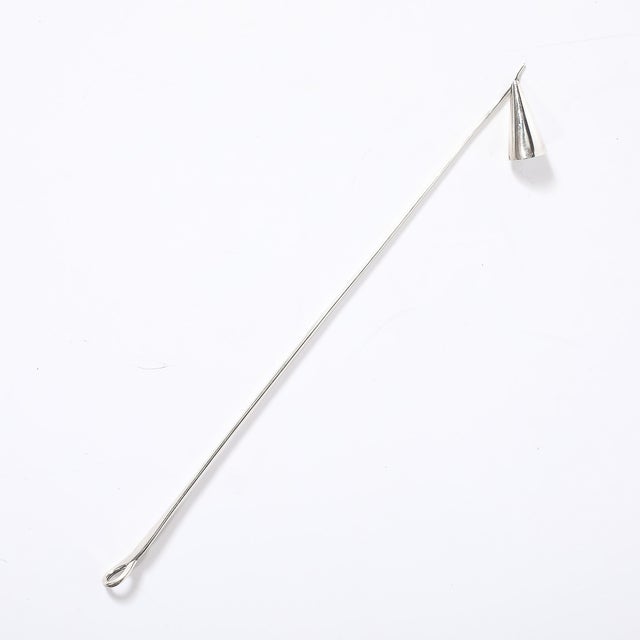 Sterling Silver Padova Pattern Candle Snuffer by E. Peretti Signed Tiffany & Co. For Sale - Image 14 of 14