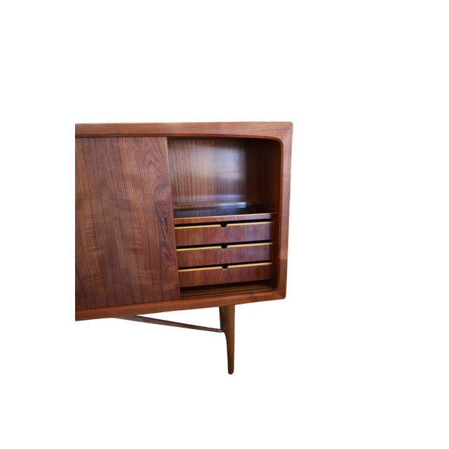 Danish Teak Sideboard with Sliding Doors, 1960s For Sale - Image 12 of 18