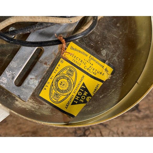 Vintage Mid Century Modern Bowtie Wall Sconce Light Fixture by Moe Lighting For Sale - Image 9 of 9