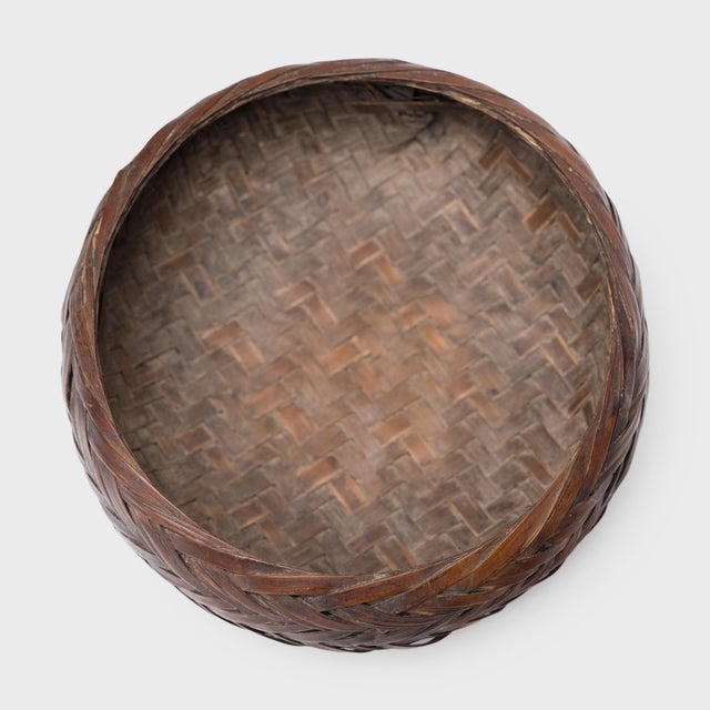 Chinese Petite Sticky Rice Basket, C. 1900 For Sale - Image 4 of 5