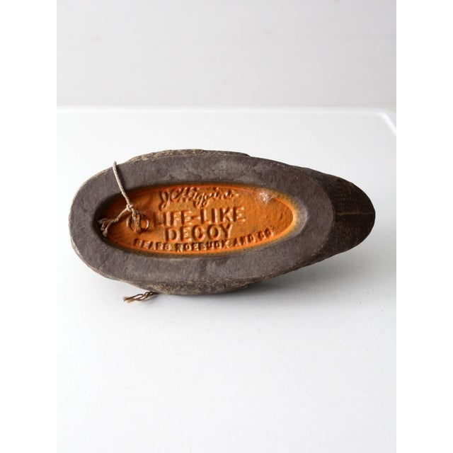 Vintage Jc Higgins Mallard Duck Decoy For Sale - Image 10 of 11