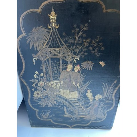 Chinoiserie Wood Trunk For Sale - Image 11 of 16