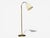 Mid-Century Modern h.w. Armatur, Swedish Modern, Floor Lamp, Brass, Fabric, Sweden, 1940s For Sale - Image 3 of 12