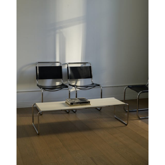 1980s Mid-Century Modern Laccio Coffee Table by Marcel Breuer, 1980s For Sale - Image 5 of 7