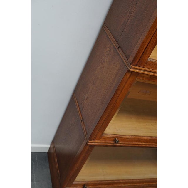 German Oak Bookcase with Folding Doors in style of Globe Wernicke, 1900s For Sale - Image 14 of 18