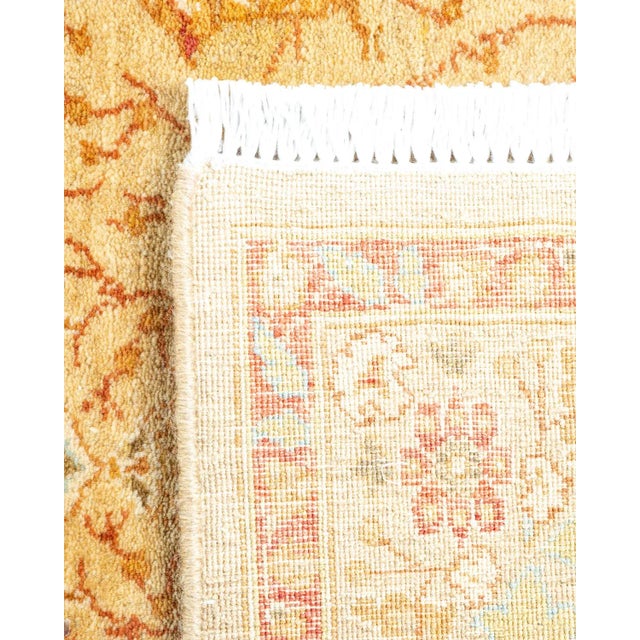 2000 - 2009 Mogul, One-of-a-Kind Hand-Knotted Area Rug - Yellow, 3' 2" x 5' 1" For Sale - Image 5 of 8