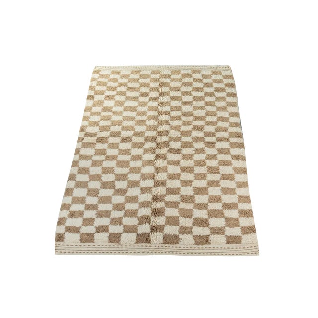Coffee Check Berber Rug For Sale