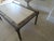 Contemporary Formations for Dennis and Leen Iron & Travertine Coffee Table For Sale - Image 3 of 6