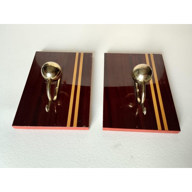 Mid-Century Modern Italian Coat Hangers, 1970s, Set of 2 For Sale - Image 14 of 16