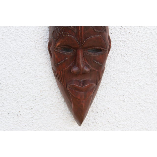 The Pointed Chin, Carved African Mask For Sale In Los Angeles - Image 6 of 8