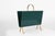 Forest Green Hollywood Regency Magazine Rack with Painted Scene, France, 1950s For Sale - Image 8 of 14