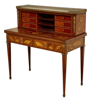 Louis XVI Style Marquetry Desk in Wood