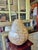 Late 20th Century Late 20th Century Large Scale Gold Tone Capiz Shell Fruit Pear 24" For Sale - Image 5 of 6