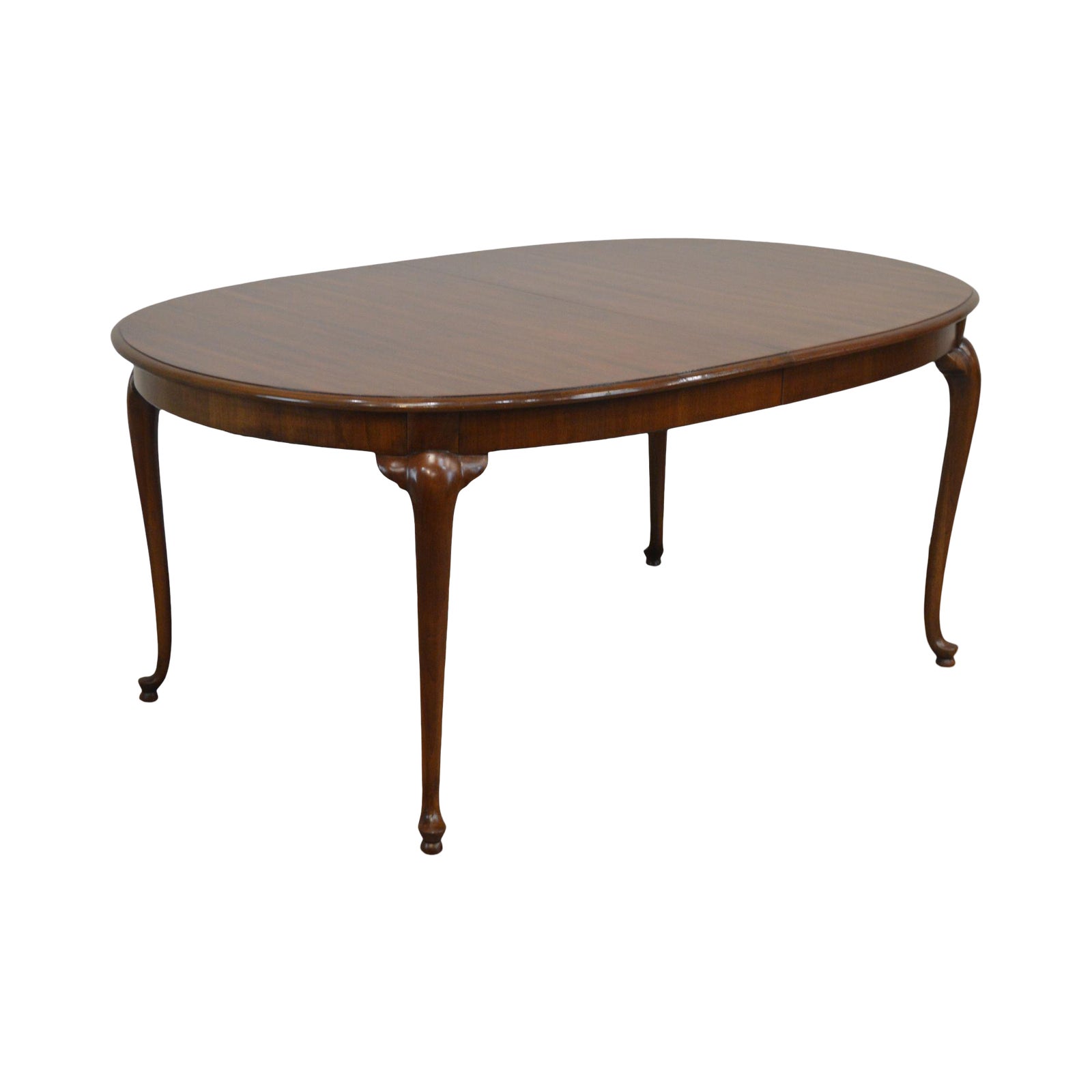 Thomasville Cherry Oval Traditional Queen Anne Dining Table W/ 2 Leaves